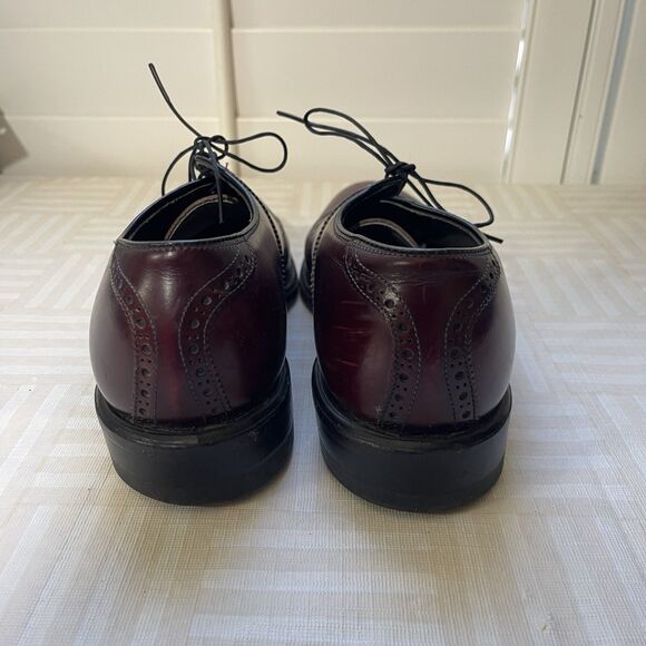 Foot Joy Men Oxford Shoes Leather Burgundy Size 7.5D Style  display picture 2